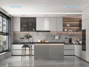 联邦一体式厨房空调产品图  现代厨房空调效果图
